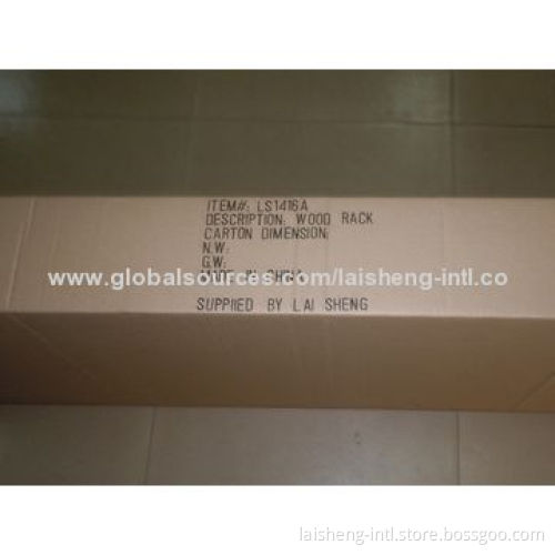 Beverage Display Rack with Four Adjustable Feet and Knock-down Structure